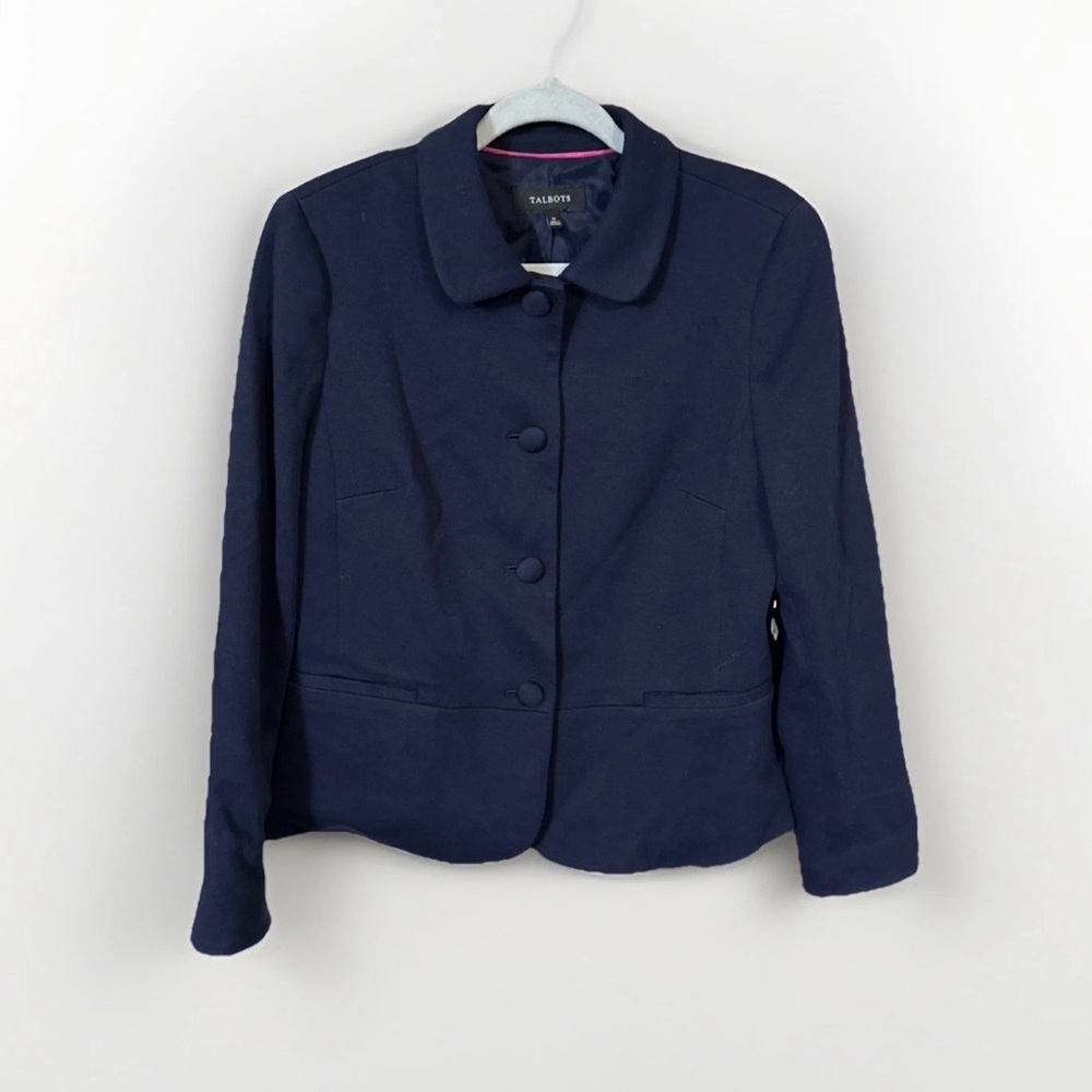 Talbots Women's Classic Navy Pea Coat